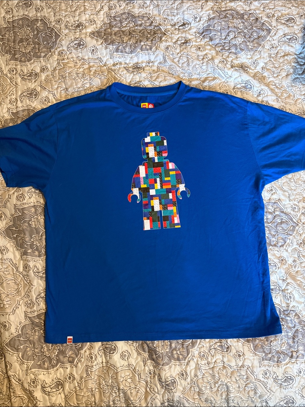 Lego Multicolor Block Minifigure Graphic Tee - sz L